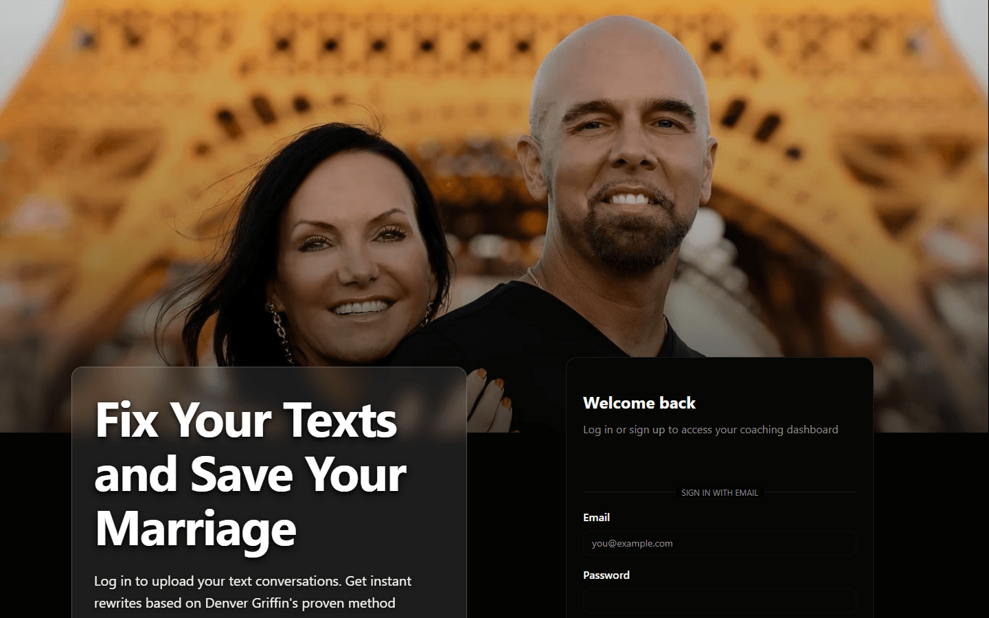 Divorce Stoppers AI homepage