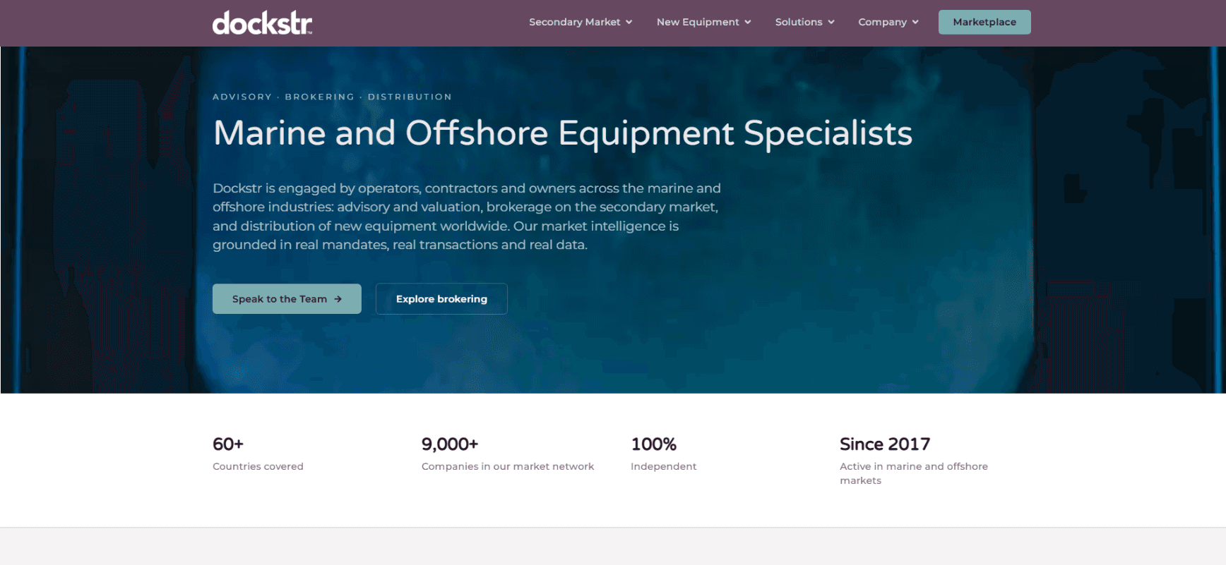 Dockstr homepage