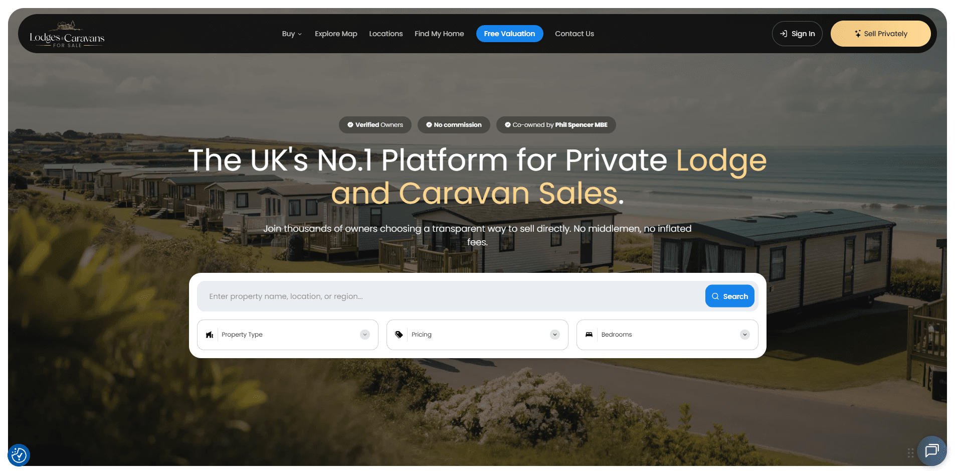 Lodges & Caravans For Sale homepage