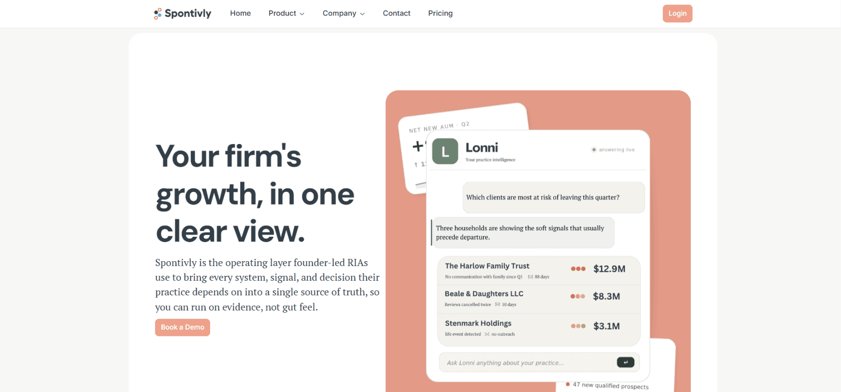 Spontivly homepage